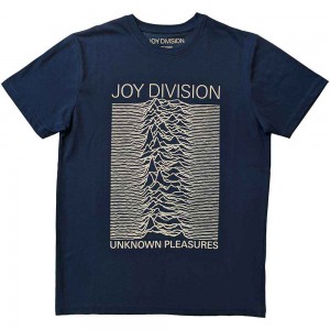 Joy Division Unisex T-Shirt: Unknown Pleasures FP (Denim Blue) (XX-Large)