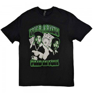 Eric B. & Rakim Unisex T-Shirt: Paid In Full (Black) (Large)