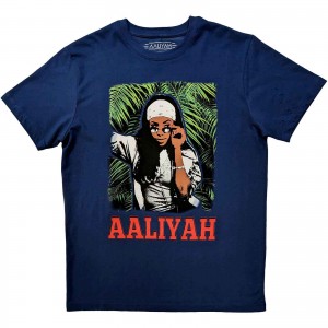 Aaliyah Unisex T-Shirt: Foliage (Denim Blue) (X-Large)