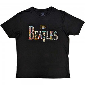 The Beatles Unisex T-Shirt: Logo Treatment (Black) (X-Large)