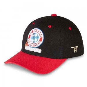 Tokyo Time Unisex Baseball Cap: Euroleague Basketball FC Bayern Munich (Black & Red)