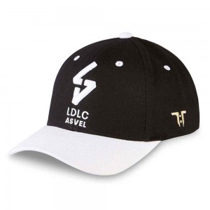 Tokyo Time Unisex Baseball Cap: Euroleague Basketball LDLC Asvel Villeurbanne (Black & Silver)