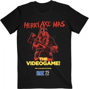 Ice Nine Kills Unisex T-Shirt: Merry Axemas (Black) (X-Large)