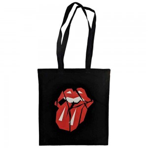 The Rolling Stones Cotton Tote Bag: Hackney Diamonds Shards (Black)