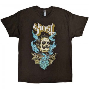 Ghost Unisex T-Shirt: Heart Hypnosis (Brown) (X-Large)