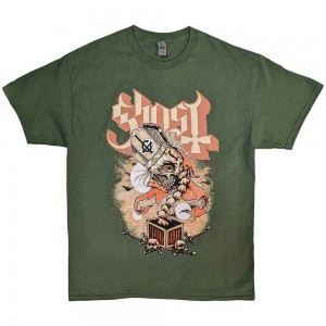 Ghost Unisex T-Shirt: Jack In The Box (Green) (Small)