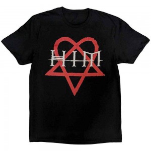 HIM Unisex T-Shirt: Heartagram (Black) (X-Large)