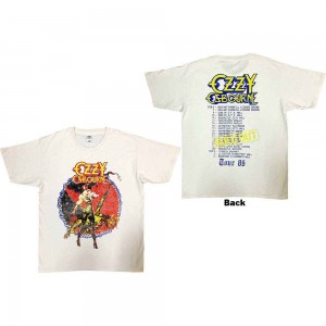 Ozzy Osbourne Unisex T-Shirt: The Ultimate Sin Tour ´86 (Natural) (Back Print) (XX-Large)