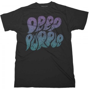 Deep Purple Unisex T-Shirt: Bubble Logo (Black) (XX-Large)