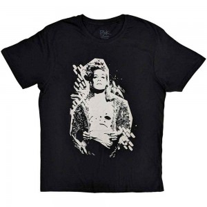 Pink Unisex T-Shirt: Painty (Black) (Large)