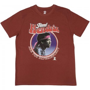 Jimi Hendrix Unisex T-Shirt: Are You Experienced (Red) (Medium)