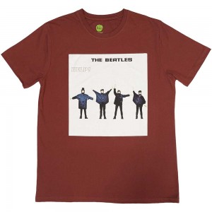 The Beatles Unisex T-Shirt: HELP! Album Cover (Red) (Small)