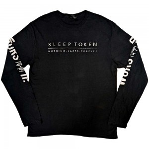 Sleep Token Unisex Long Sleeve T-Shirt: Worship (Black) (Sleeve Print) (X-Large)