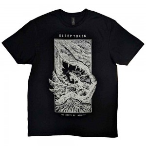 Sleep Token Unisex T-Shirt: The Mouth Of Infinity (Black) (Small)