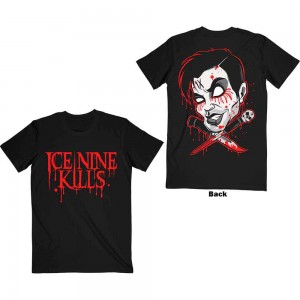 Ice Nine Kills Unisex T-Shirt: Cross Swords (Black) (Back Print) (X-Large)