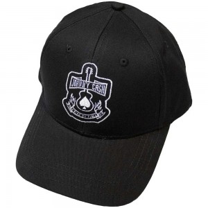 Johnny Cash Unisex Baseball Cap: Guitar (Black)