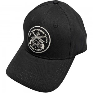 Johnny Cash Unisex Baseball Cap: Don´t Take Your Guns (Black)