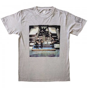 The Beatles Unisex T-Shirt: On Stage (Grey) (Sleeve Print) (X-Large)