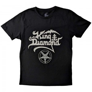 King Diamond Unisex T-Shirt: Logo (Black) (Medium)