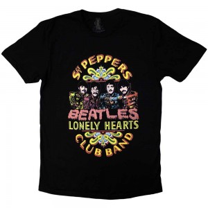 The Beatles Unisex T-Shirt: Sgt Pepper 2 (Black) (XX-Large)