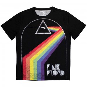 Pink Floyd Unisex Sublimation T-Shirt: Prism Arch (Black) (XX-Large)