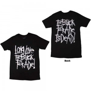 My Chemical Romance Unisex T-Shirt: Long Live The Black Parade (Black) (Back Print) (X-Large)