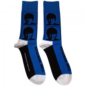 The Beatles Unisex Ankle Socks: Hard Day´s Night Headshots (Blue) (UK Size 7 - 11)