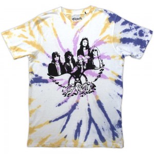 Aerosmith Unisex T-Shirt: Photo Wings (Natural) (Wash Collection) (XX-Large)