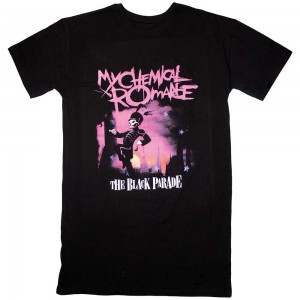 My Chemical Romance Ladies T-Shirt Dress: March (Black) (Medium)