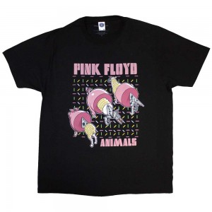 Pink Floyd Unisex T-Shirt: Pig, Wolf, Sheep (Black) (X-Large)