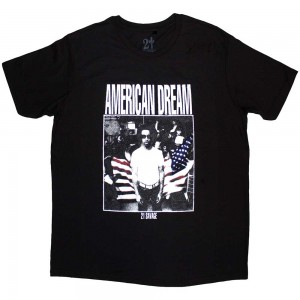 21 Savage Unisex T-Shirt: American Dream (Black) (Large)