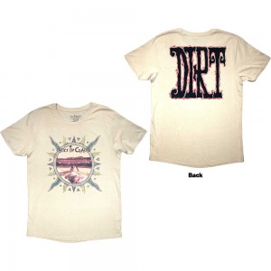 Alice In Chains Unisex T-Shirt: Dirt (Sand) (Back Print) (Large)