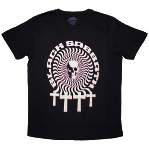 Black Sabbath Unisex T-Shirt: Hypnotic Skull (Black) (XX-Large)