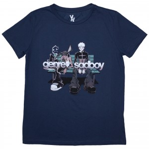 Machine Gun Kelly Ladies T-Shirt: Bench (Denim Blue) (Small)