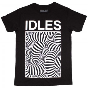 Idles Unisex T-Shirt: Psych Tubes (Black) (Small)
