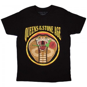Queens Of The Stone Age Unisex T-Shirt: Cobra (Black) (Medium)