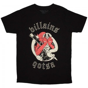 Queens Of The Stone Age Unisex T-Shirt: Villains (Black) (Large)