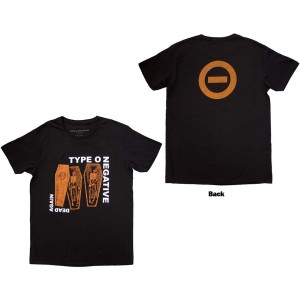 Type O Negative Unisex T-Shirt: Dead Again (Black) (Back Print) (Large)