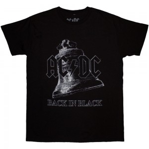 AC/DC Unisex T-Shirt: Back In Black Bell (Black) (XX-Large)