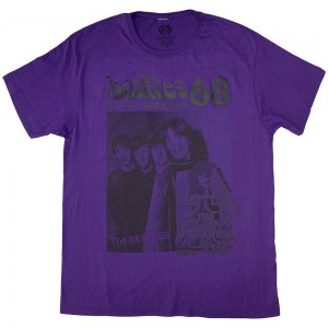 The Beatles Unisex T-Shirt: 1968 (Purple) (Large)