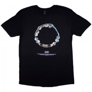 Oasis Unisex T-Shirt: Definitely Maybe Tambourine (Black) (XX-Large)