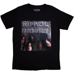 Deep Purple Unisex T-Shirt: Machine Head Album Cover (Black) (X-Large)