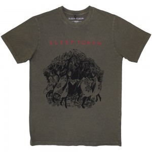 Sleep Token Unisex Stone Wash T-Shirt: The Love You Want (Green) (XX-Large)