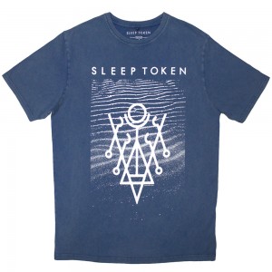 Sleep Token Unisex Stone Wash T-Shirt: Give (Denim Blue) (XX-Large)