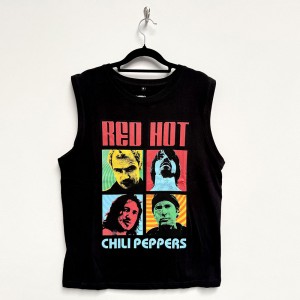 Red Hot Chili Peppers Unisex Tank T-Shirt: Portrait Photos (Black) (XX-Large)