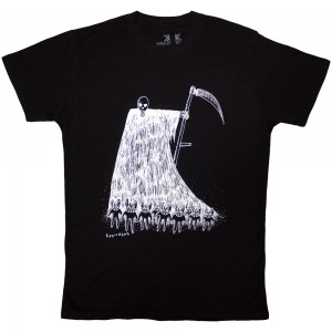 Radiohead Unisex Organic T-Shirt: Grim Reaper (Black) (XX-Large)