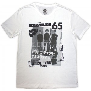 The Beatles Unisex T-Shirt: 1965 (White) (Small)