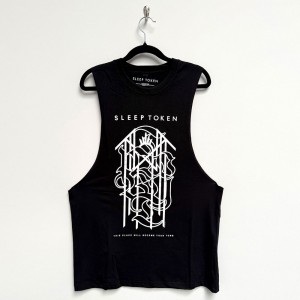 Sleep Token Unisex Vest T-Shirt: Tomb Sigil (Black) (Medium)