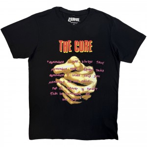 The Cure Unisex Carbon T-Shirt: Praying Hands Treasure Lyric (Black) (Small)