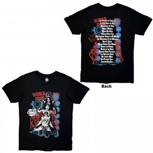 Red Hot Chili Peppers Unisex Carbon T-Shirt: Blood Sugar Sex Magik Tracklist (Black) (Back Print) (Medium)